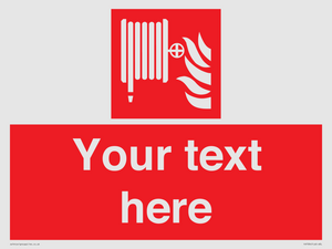 Custom Fire hose reel Sign